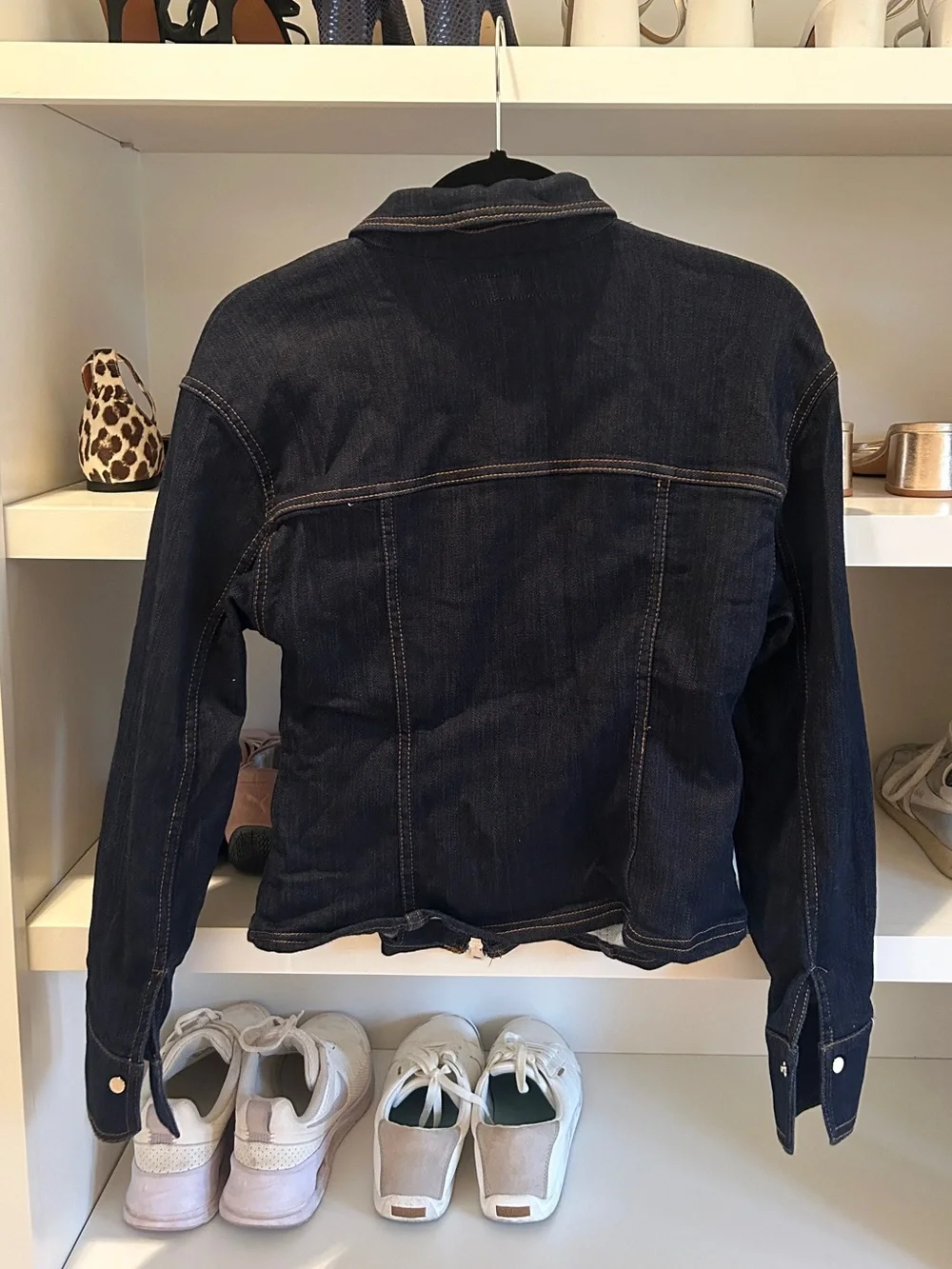 Zara Dark Blue Denim Jacket-Pant Set